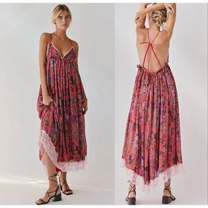 Free people size XL primmy floral maxi dress vacation flowy - NWT